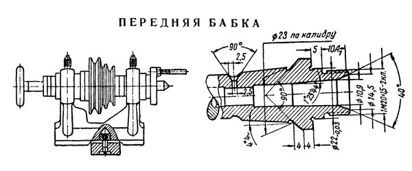 Передня бабка токарного верстата Т-65 Т-65 Передня бабка токарного верстата